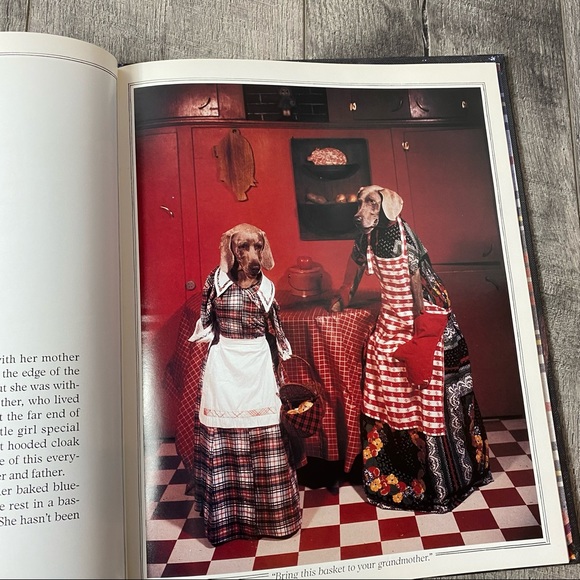 SOLD Little Red Riding Hood with Weimaraner dogs by William Wegman - Picture 4 of 8